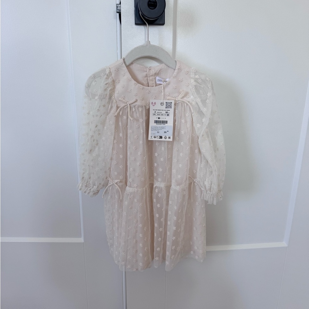 Zara Cream Kids Dress